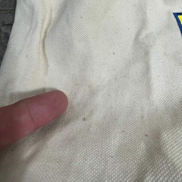 VTG University of Michigan Wolverines Backpack Tote Canvas‎ Tailgate Football UM - Picture 3 of 9